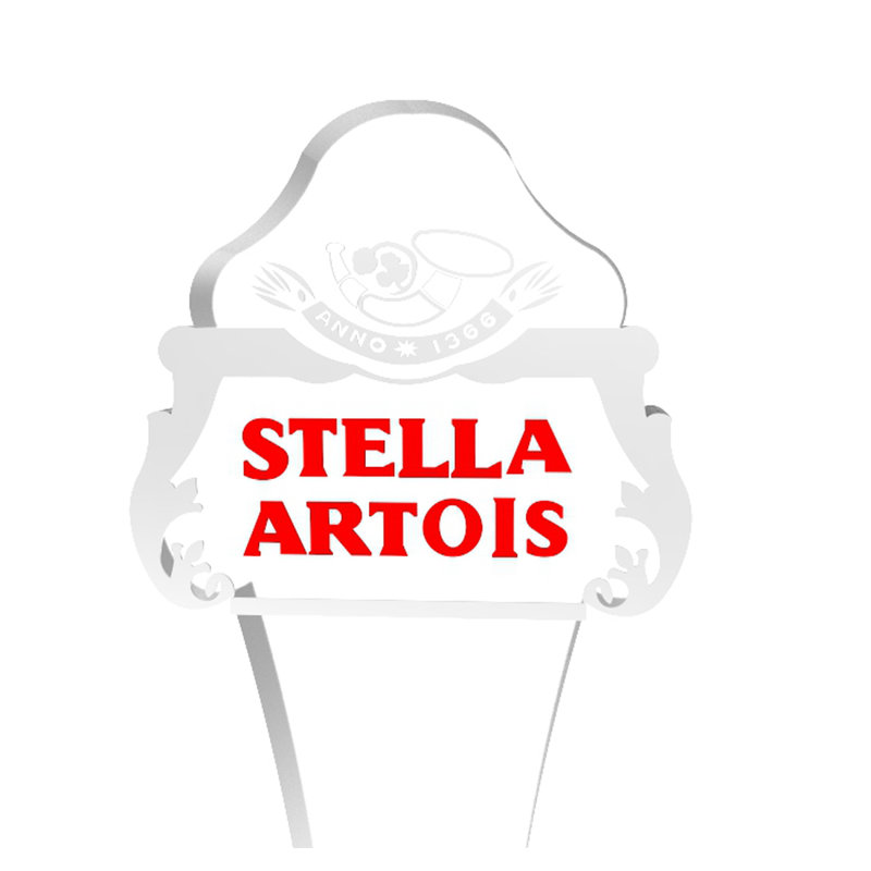 Poignée Stella Artois en plexiglas Amaury