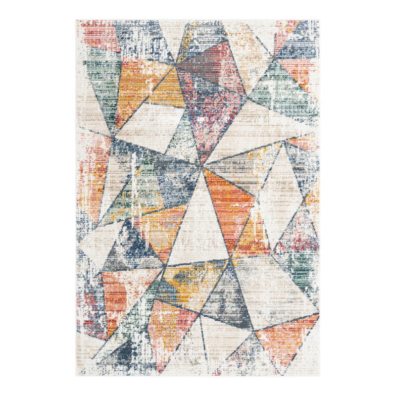 Caparro Geometric Rug, Rectangle 5'3" x 8'