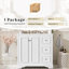 Meuble-lavabo transitionnel de 36 pouces avec lavabo en céramique, portes à fermeture douce, tiroirs et beaucoup de rangement | Idée de cadeau
