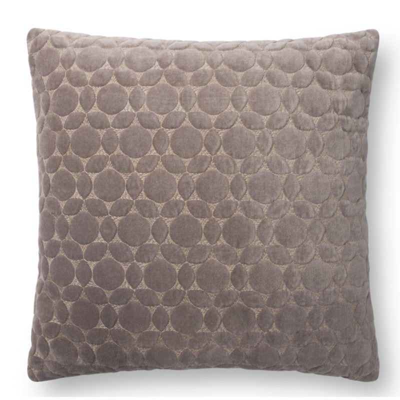  Geometric 18" Throw Pillow Cover, Storm