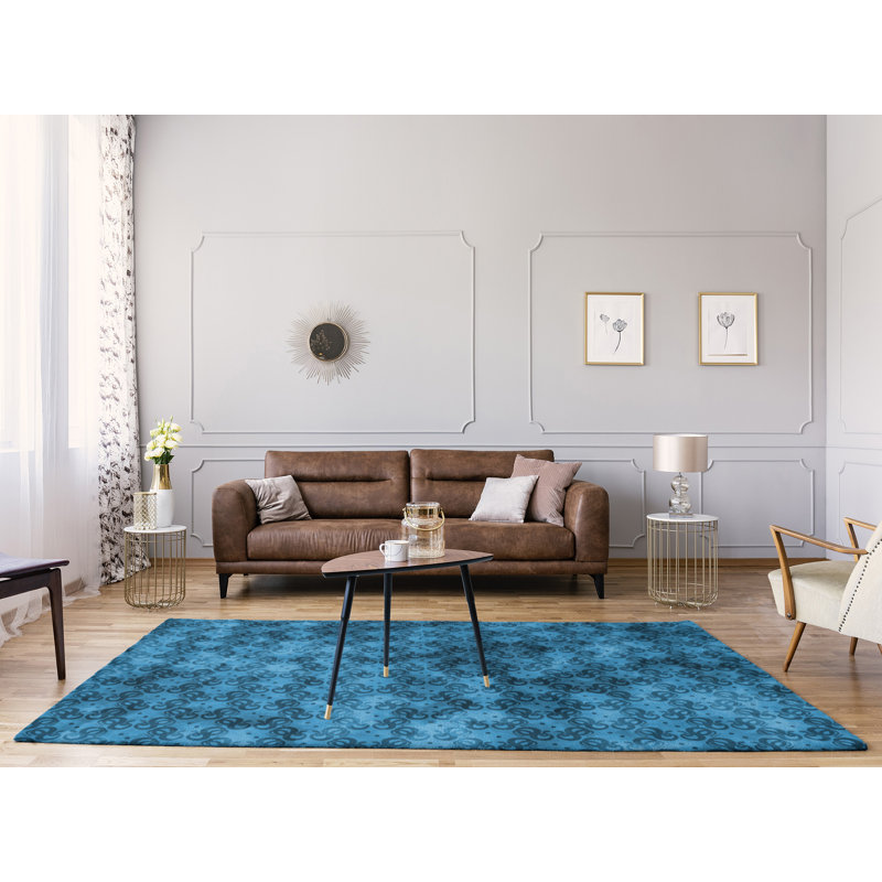 Tapis bleu serpents, Rectangle 9 pi x 12 pi