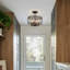 Plafonnier semi-encastré industriel 4 lumières à abat-jour cylindrique 12,59 po-1383716700