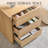 Bolanos 25" Tall Modern Nightstand with Charging Station & 3 Storage Drawers , Wood Bedside Table Large Mid Century for Bedroom-123027685