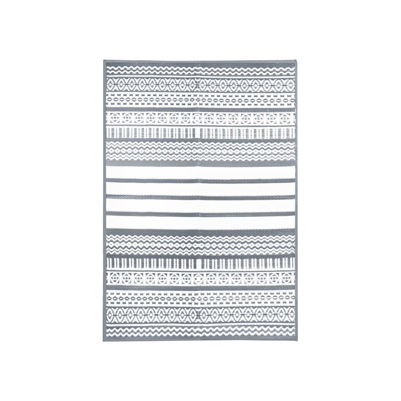 Rectangle 120 cm x 170 cm Striped Hand Woven Indoor / Outdoor Area Rug