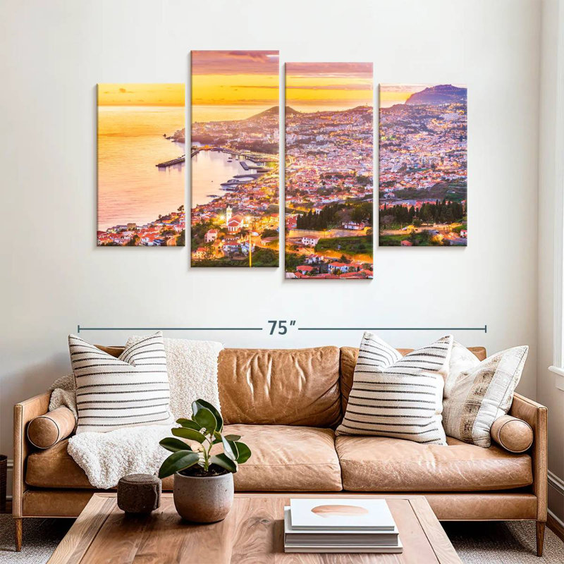 Marchelle Madeira Seaside Town, 42" H x 68" W