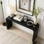 Console, table d'entrée de 59 po, table de style cascade courbée-1894655243