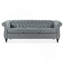 Canapé Chesterfield à accoudoirs roulés 84,65 po