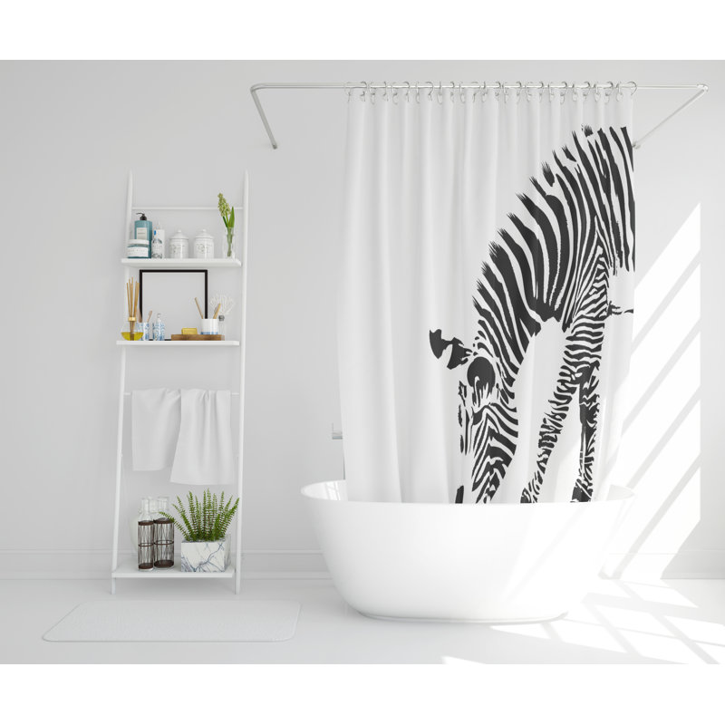 Rorik Polyester Shower Curtain, 168cm H x 168cm W