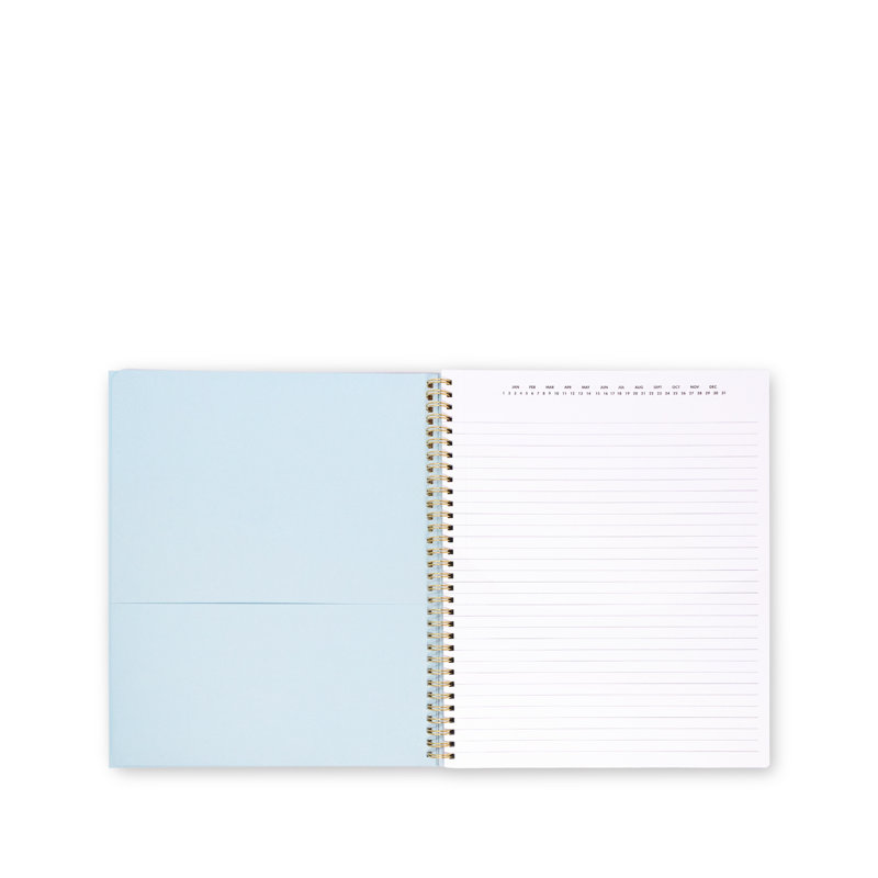 Large Spiral Notebook, Safari Floral