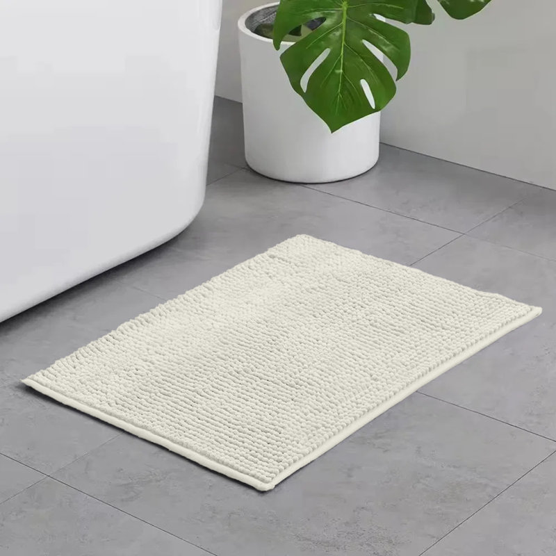 Taigen Non-Slip Indoor Door Mat, White, 40x60cm