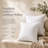 Square White Throw Pillow Insert 2 Pack - 100% Cotton Cover, Microfiber Down Alternative Fill, Multiple Sizes-93653231