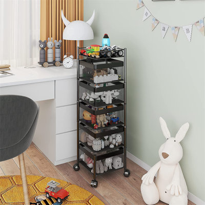 Ford 30cm W Metal Shelving Unit with Wheels