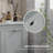 Tilt-Out Laundry Sorter Cabinet, Bathroom Storage Organizer With Two-Compartment Tilt-Out Hamper