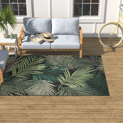 Deirdre Floral Machine Woven Polypropylene Outdoor Area Rug