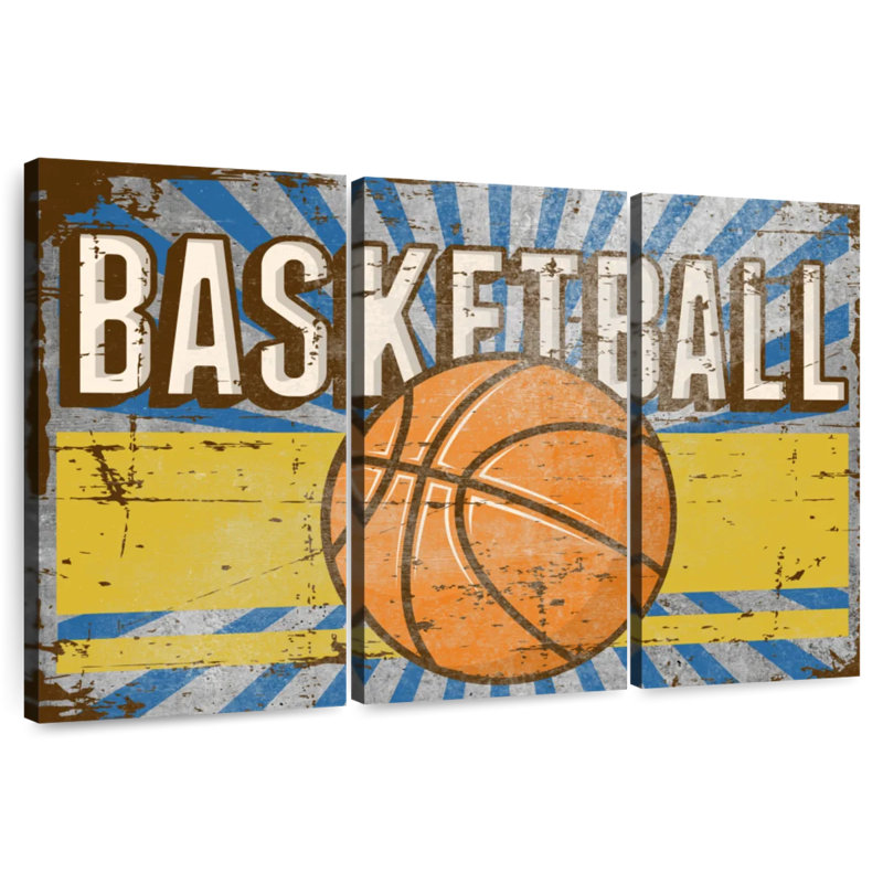 Classic Basketball, 32" H x 50" W