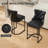 26'' Modern Counter Height Barstools with Tufted and Nailhead Trim-581175283