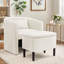Fauteuil demi-tonneau avec repose-pieds -828744751