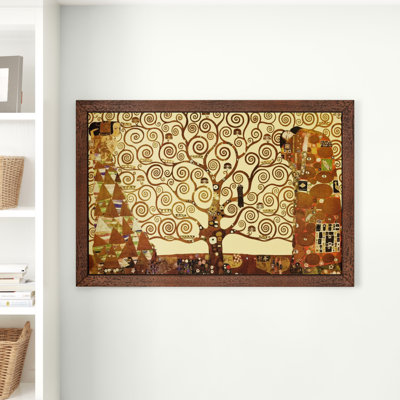 The Tree Of Life by Gustav Klimt - Floater Frame Painting on Canvas