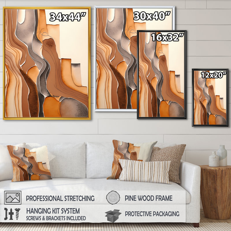 «Wanderings in Canyon Ridge II», reproduction sur toile, L 30 po x H 40 po, Toile avec cadre flottant noir