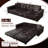 In 1 Extendable Sofas Faux Leather Modern Sleeper For Home