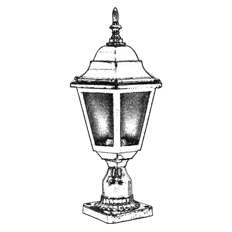 Outdoor Wall Lamp, Black ABS Body, 18.5 x 9.1 inches | Polycarbonate Cap, E27 Max 40W Socket, IP65 Waterproof, Nostalgic & Industrial Design | Perfect for Traditional American Outdoor Spaces