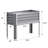 Raised Garden Bed with Legs, Galvanized Metal Elevated Planter for Vegetables & Flowers-45289892-45289883