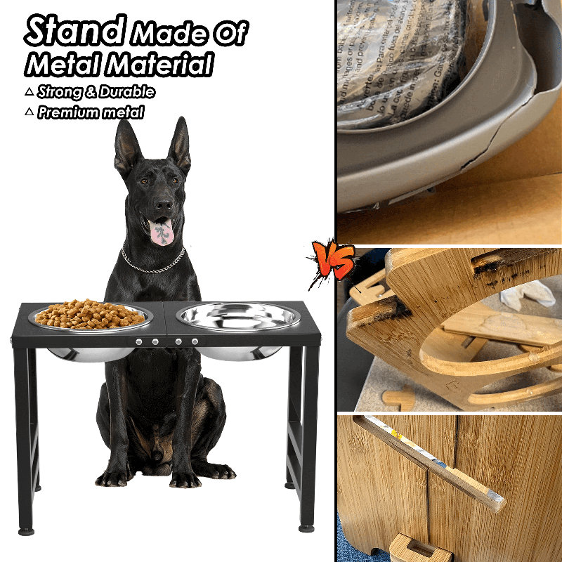 Bols pour chiens surélevés pour chiens de très grande taille avec tapis