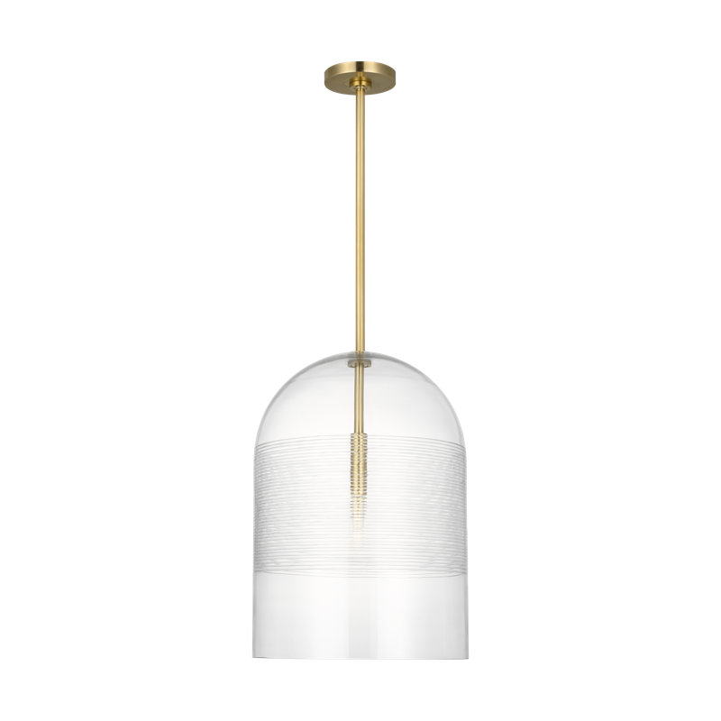 Leano 1 - Light Pendant, Hand-Rubbed Antique Brass, 86.3" H x 20" W x 14" D