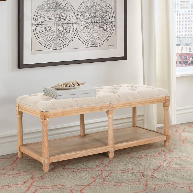 Farrah Upholstered Storage Button-tufted Bench