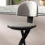 Chaise d'appoint noire à dossier solide (ensemble de 4)-66590469-66590467-66590471