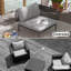 Canapé modulaire de patio pour 4 personnes avec coussins Imir-94747737