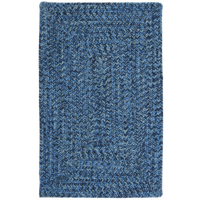 Tapis intérieur / extérieur Ashiah - Vague bleue