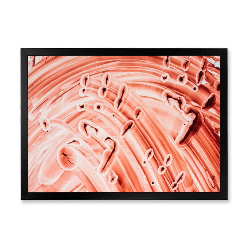 «Smeared Blood III», reproduction sur toile, Cadre noir, H 8 po x l 12 po x P 1 po