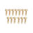 Brass Furniture Casters Set, 360° Swivel Wheels
