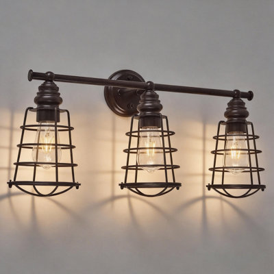 3-Light Bathroom Vanity,Oil Rubbed Bronze Vanity Light