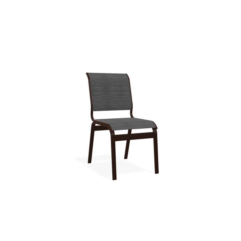 Chaise d'appoint de salle à manger Hiraku, Kona texturé, Gris anthracite Collect