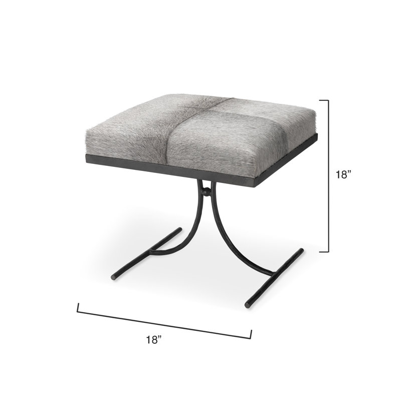 Kai Leather Accent Stool
