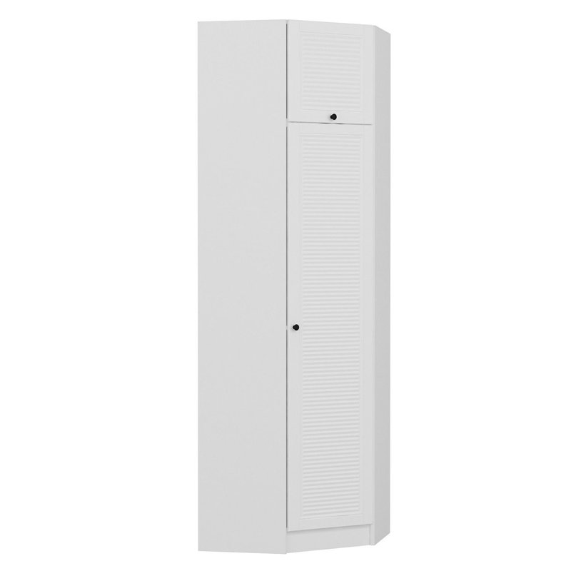 Garde-robe moderne avec panneau de particules enduit 100% mélamine, finition blanche, 29,1 po x 92,5 po x 20,5 po | Conception durable et élégante | Parfait pour organiser les vêtements et les accessoires dans n'importe quel espace