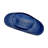 8 Inch Tall Decorative Ombre O-Shape Blue Modern Art Glass Flower Vase