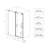 56-60"W X 76"H Frameless Shower Door, Sliding Shower Door, With Premium 5/16"(8Mm)Thick Tempered Glass Shower Enclosure ,Chrome Matte Black With Buffer, Kd-123210087
