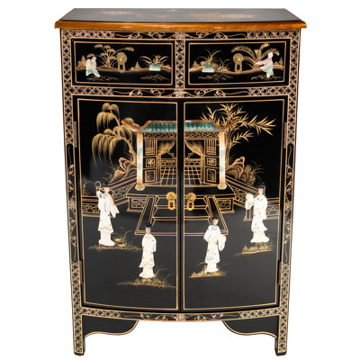 Abigayil Solid Wood 2 - Door Accent Cabinet by Bloomsbury Market