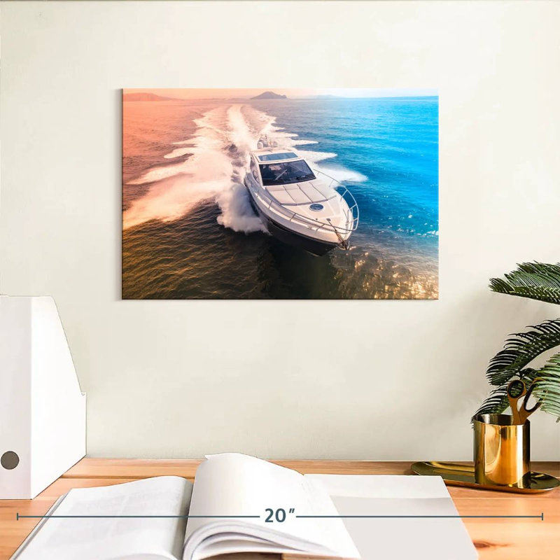 Mehar Speeding Yacht, H 8 po x l 12 po