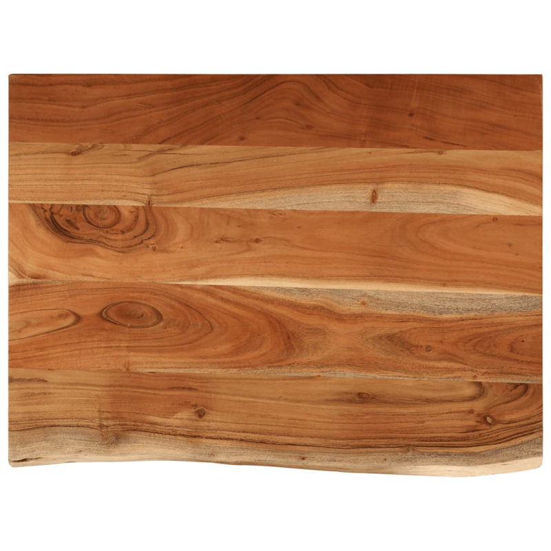 70cm Solid Acacia Wood With A Natural Finish Bathroom Vanity Top