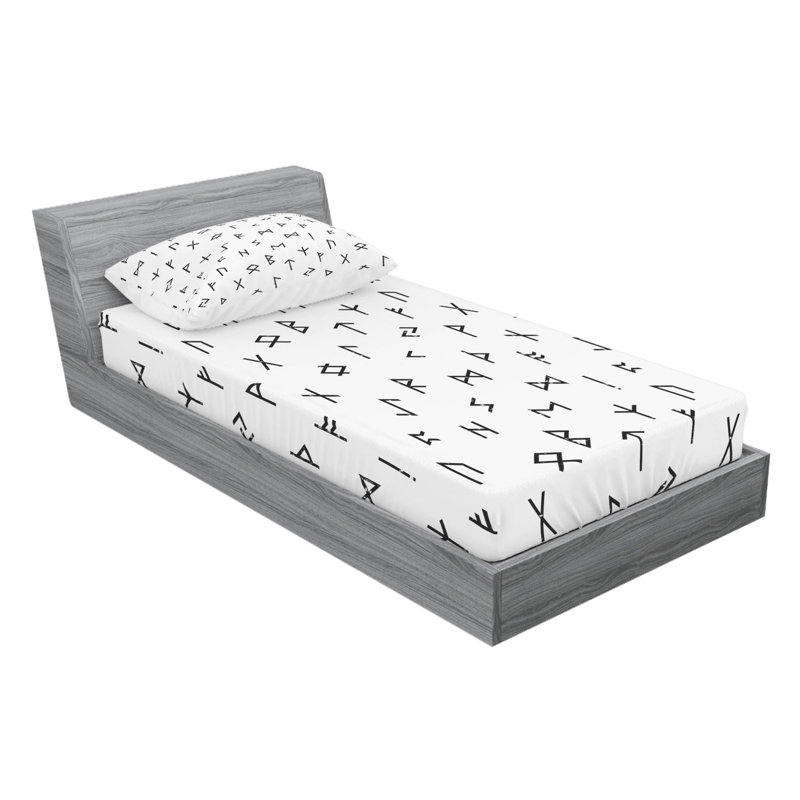 Microfiber Sheet Set, Twin Sheet Set with Fitted Sheet
