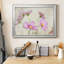 «Pink Cosmos II», peinture sur toile encadrée-293785869-293785868
