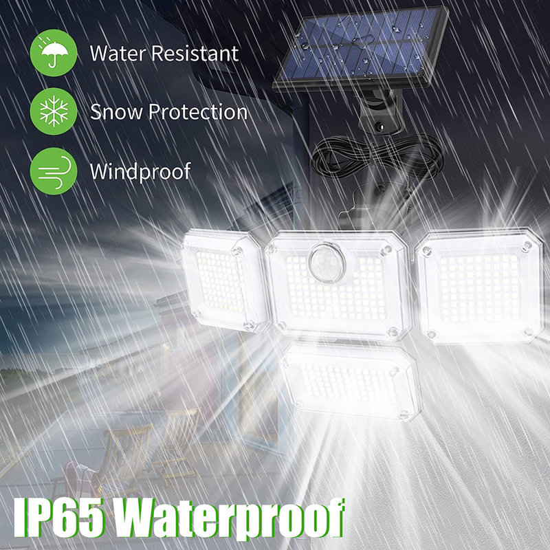LED Solar Power Dusk to Dawn Flood Light with Motion Sensor