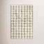 Izzy Grey Machine Washable Geometric Rug