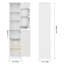Armoires à linge avec tablettes réglables l 16 po x H 71 po x P 12 po
