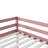 Twin-Size Solid Wood Low Loft Bed With Ladder-1089160933