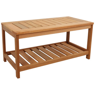 Table basse d'extérieur en bois Meranti Fricke